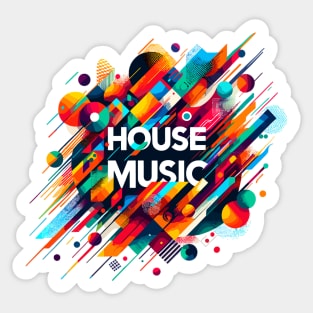 Abstract House Music - Jack Your Body Sticker